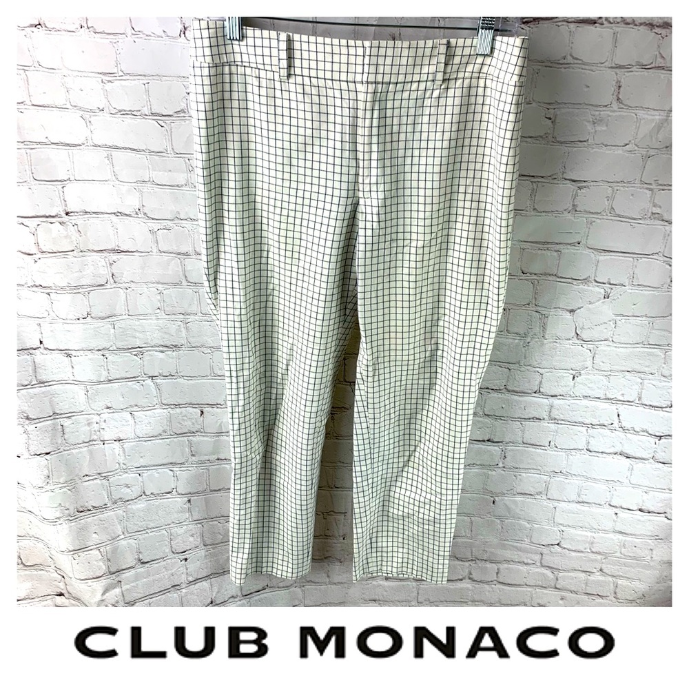 Club Monaco Plaid Window Pane Pants